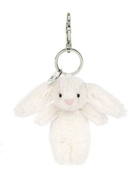 Jellycat Bashful Bunny Cream Bag Charm plush toy stuffed animal gift NWT retired
